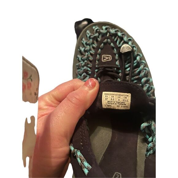 Keen Uneek Women's Blue & Black Woven Paracord Water Sandal Flat Size 6.5 - Picture 10 of 10